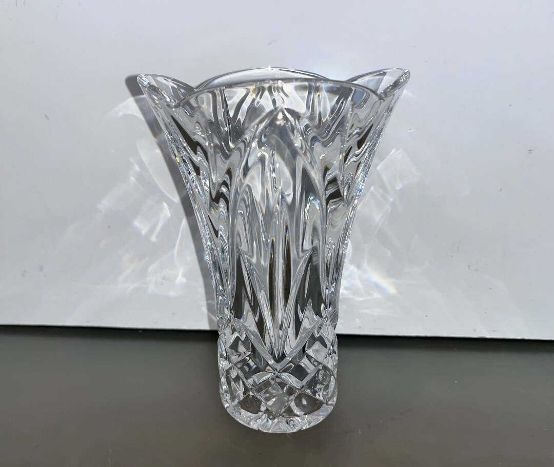 Waterford Glenfall 6 Vase, Waterford Crystal Flower Vase, Waterford 6