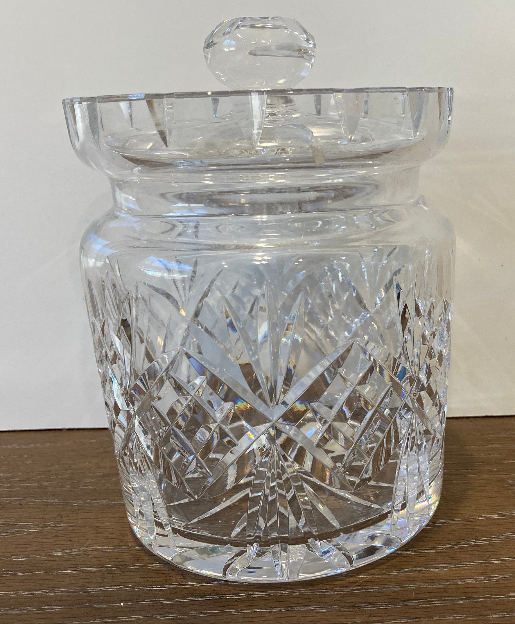 Waterford Lismore Biscuit Jar Crystal Waterford Cookie Jar Etsy