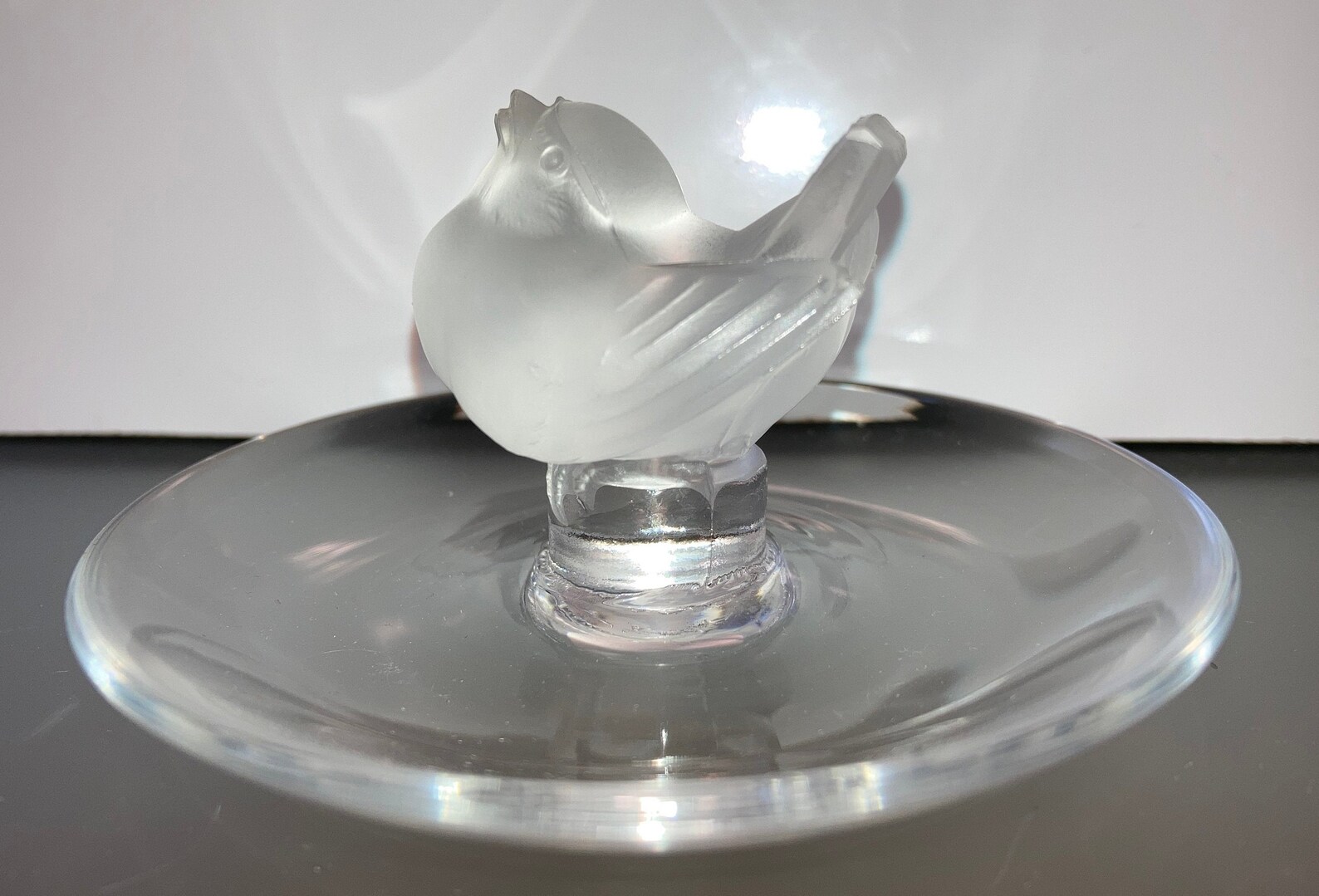 Lalique Love Bird Ring Bowl Dish Lalique Frosted Bird signé Etsy