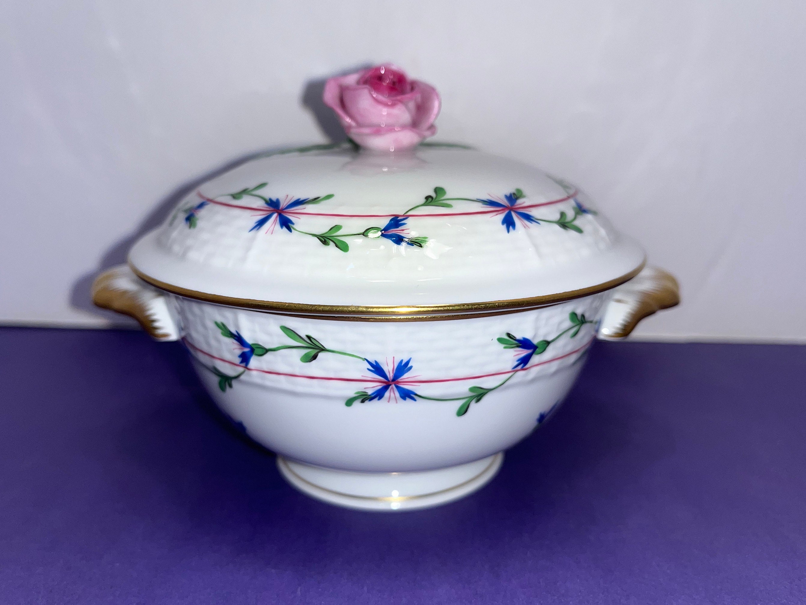 Herend Sugar Bowl - Etsy Herend Sugar Bowl - Etsy