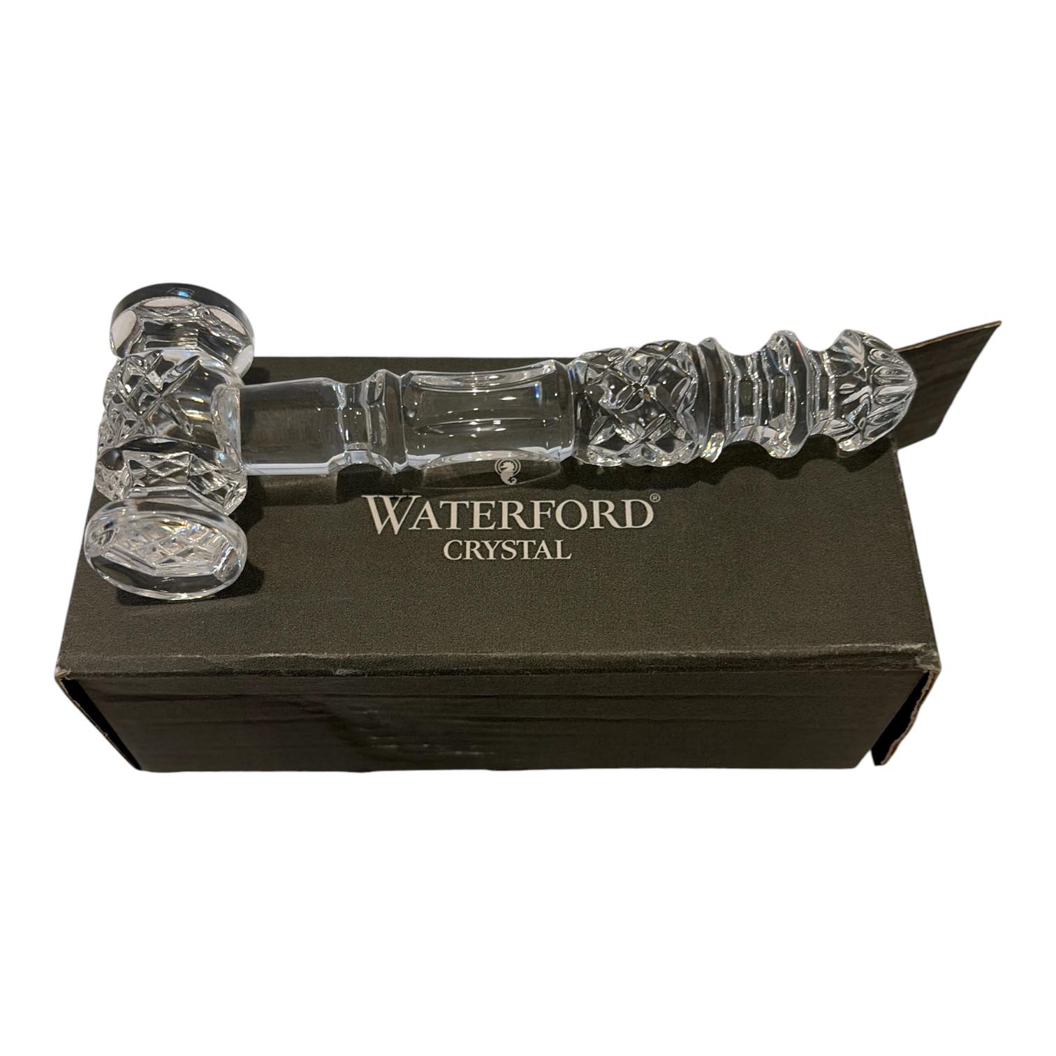Waterford Crystal Gavel Paperweight, Waterford Presidents Gavel 