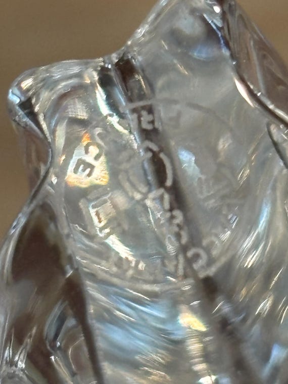 ヴィンテージ バカラ キリスト降誕の天使、角を持つバカラ 天使