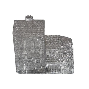 Vintage Waterford Lismore Village Hotel, Waterford Lismore Hotel 3223184400, Waterford Hotel Sculpture, Signed Waterford Crystal, Mint
