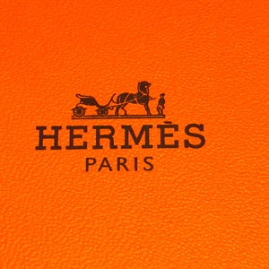 Hermes Gift Box, Empty Hermes Box with Tissue, Hermes Box 1 1/4&quot; tall x 9&quot; long x 7 1/2&quot; wide, Hermes Gift Box with Hinge, Perfect