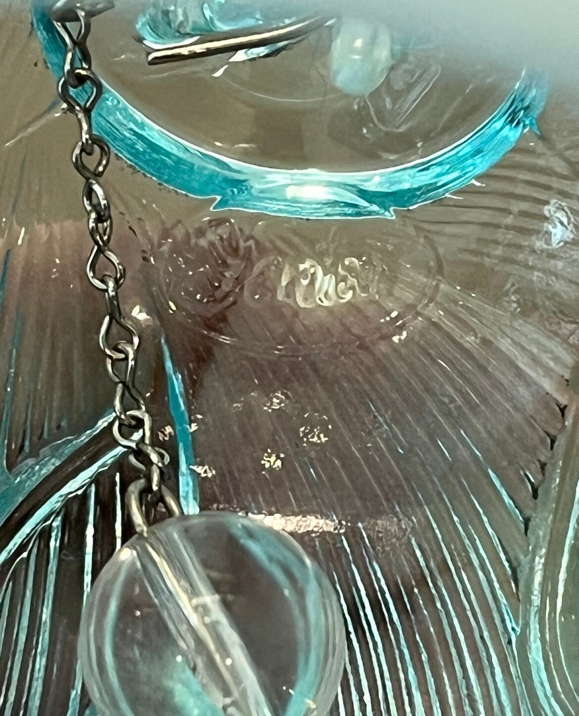 ヴィンテージ フェントン リリー オブ ザ バレー ブルー オパール