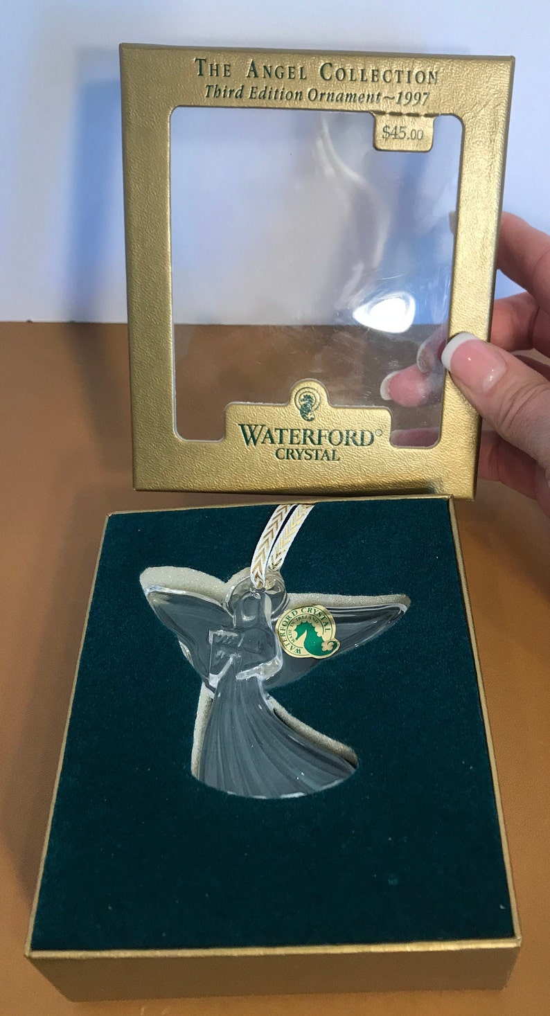 Vintage Waterford Crystal Angel Christmas 1997 Ornament - Etsy