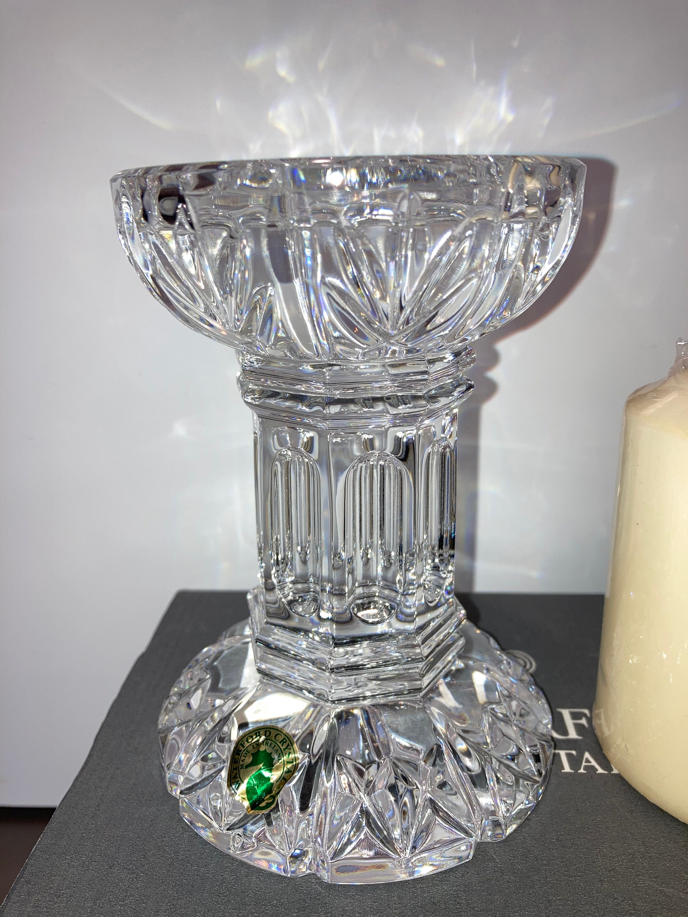 Vintage Waterford Bethany 5 1/2 Pillar Candle Bethany Etsy