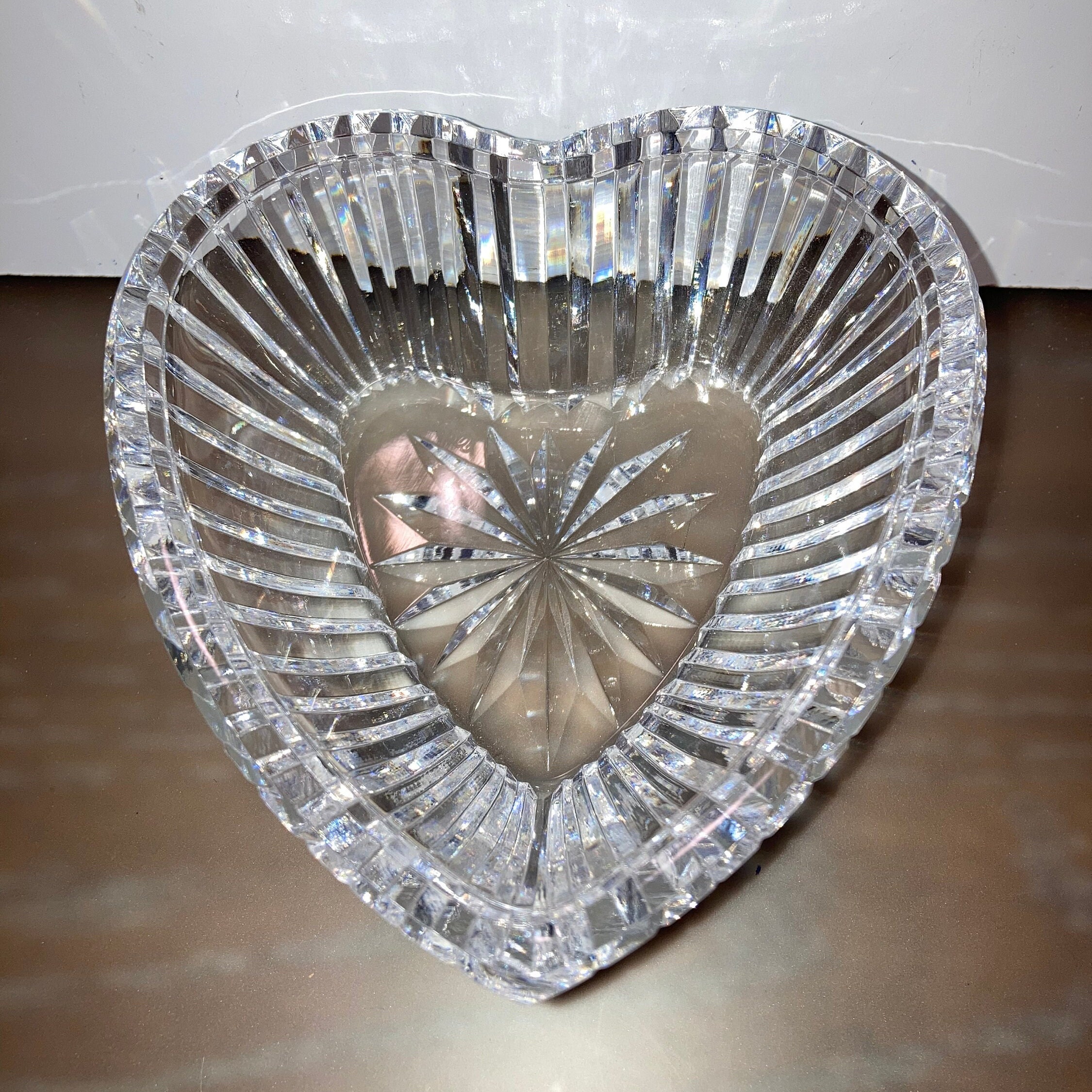 Waterford Crystal Heart Dish Vintage Waterford Heart Candy Etsy