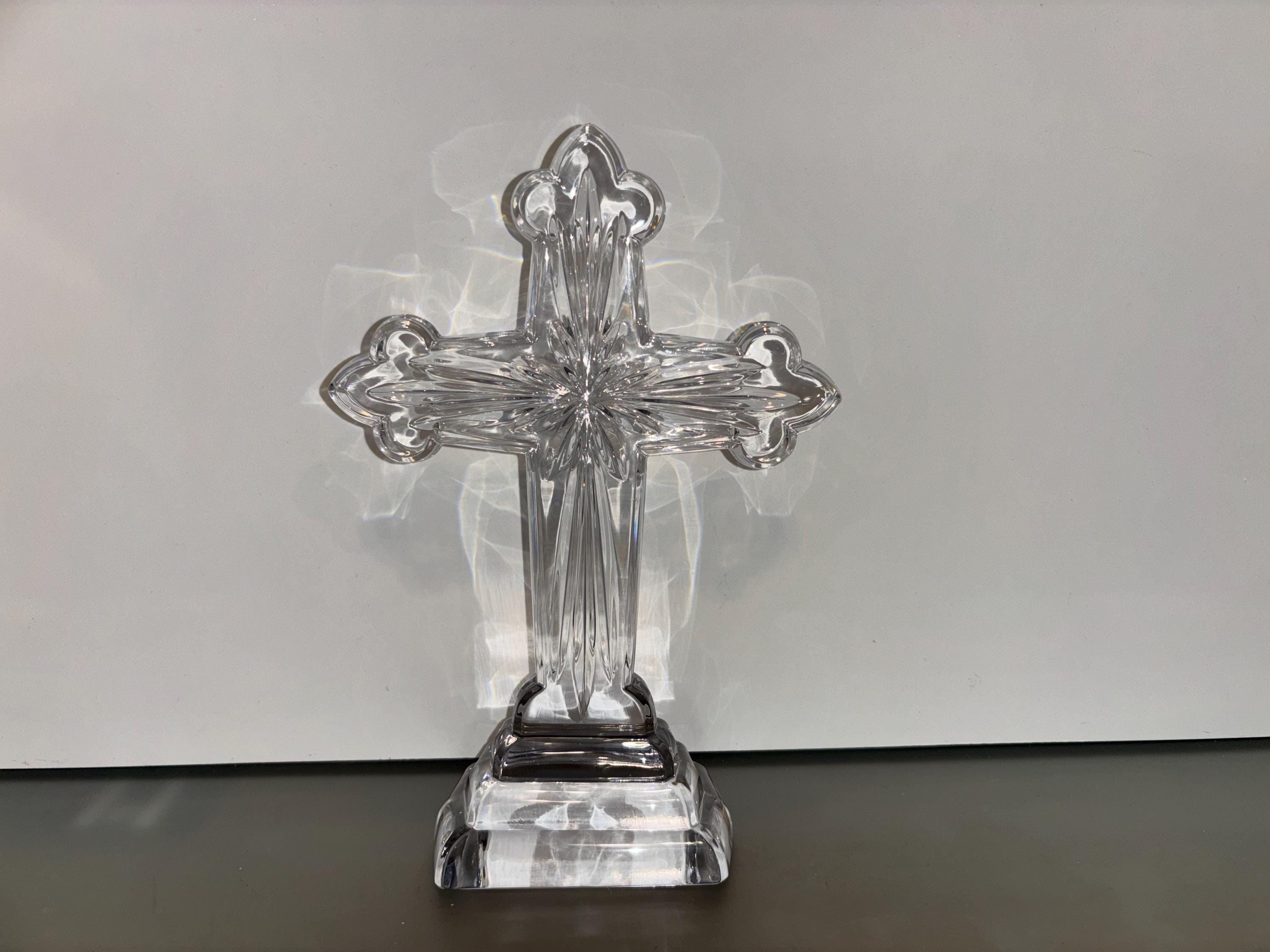 Vintage Waterford Star Cross, Waterford Standing Star Cross