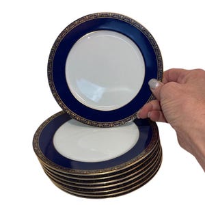 8 platos clásicos de pan Aida de Rosenthal, platos para pan y mantequilla Rosenthal Cobalt, platos de postre de porcelana Rosenthal de 16,5 cm, color menta