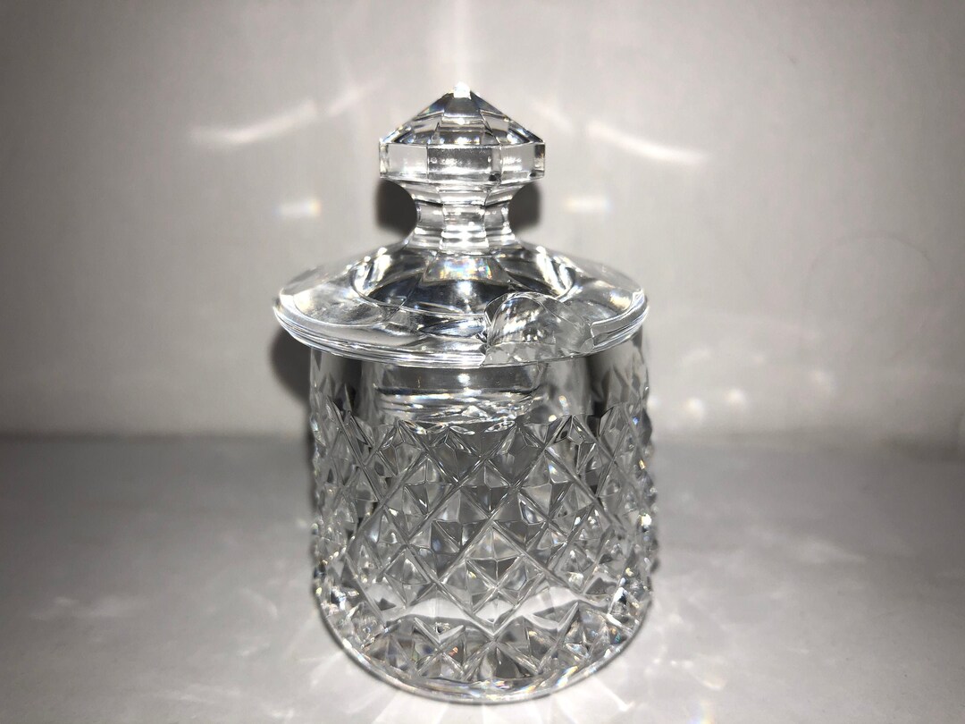 Waterford Alana Honey Pot, Crystal Waterford Small Condiment Jar With