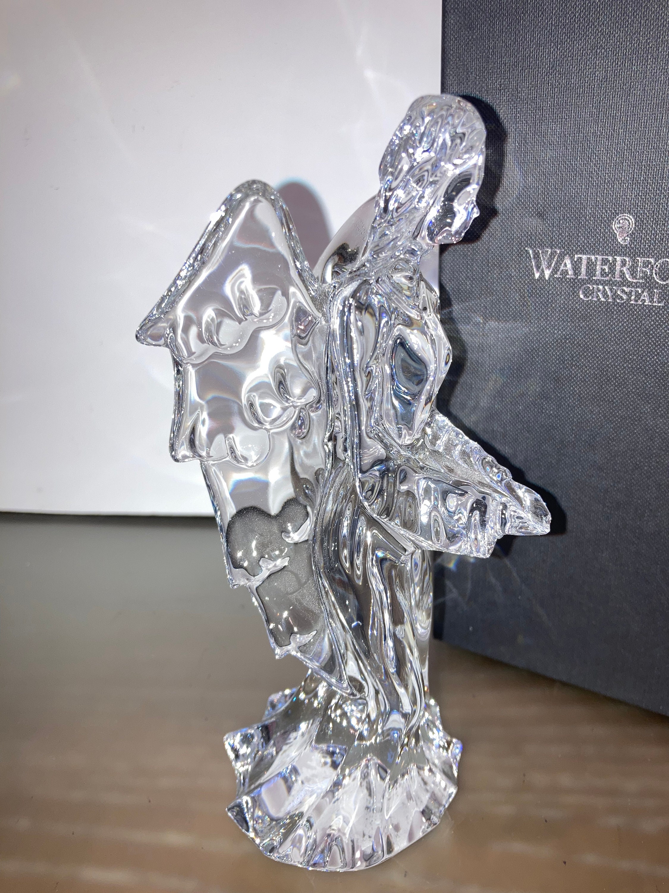 Waterford Crystal Angel of Hope, Signed Waterford Angel Figure  Waterford Crystal Spirituality Angel Of Hope Figurine NEW IN BOX display picture 1