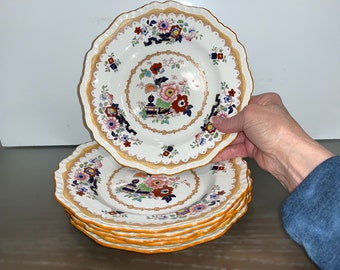 6 Vintage Ashworth 9" Plate, Ashworth Chinoiserie Plate, Ashworth England Luncheon Plate, Ashworth Ironstone, Ashworth Imari Plates, Good