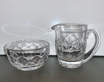 Jarra de azúcar Waterford Crystal Kerry, firmada, con diseño de Kerry, jarra Waterford de 10 cm, color menta.