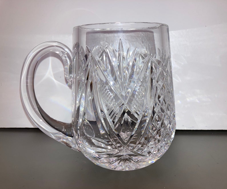 Waterford Crystal 13 Oz Tankard Waterford Beer Glass Etsy