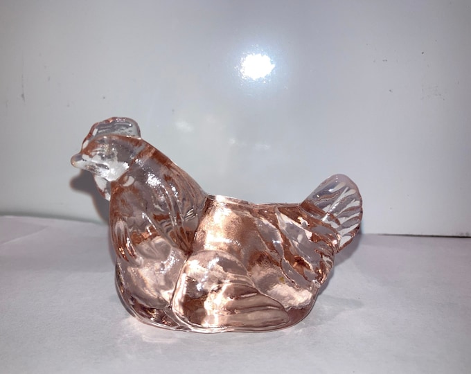 FENTON HEN on NEST Amethyst Carnival Glass Covered Dish Candy Dish