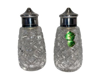 Waterford Glandore Salt Pepper, Waterford Glandore Serving Pieces, Crystal Salt Pepper, Waterford Crystal Salt Pepper, SEE