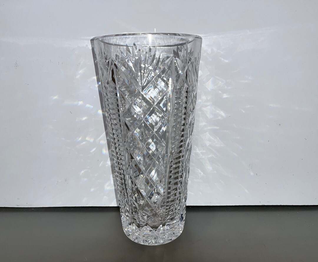 Waterford Pineapple 8 Vase, Waterford Crystal Flower Vase, Waterford 8