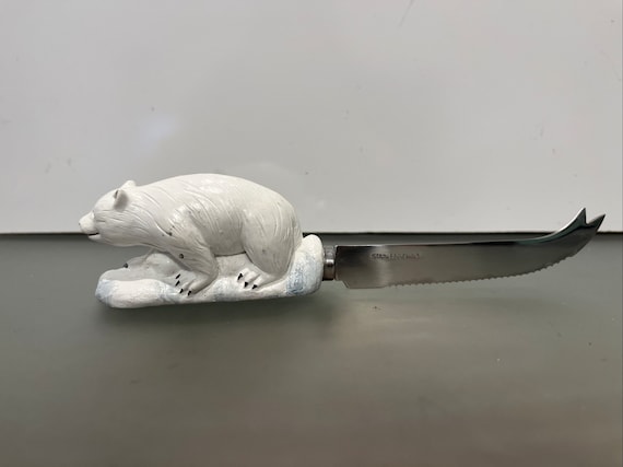 Pfaltzgraff Hors D Oeuvres Pfaltzgraff Cheese Knife Pfaltzgraff Polar Bear Cheese Knife Pfaltzgraff Winter Frost Polar Bear Knife Etsy