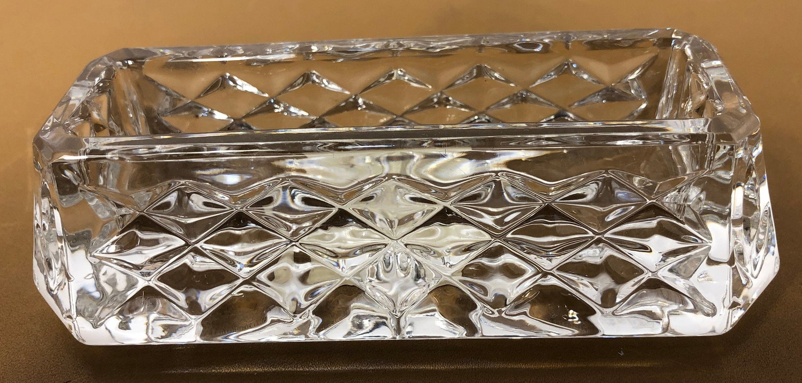 Waterford Crystal Business Card Holder Waterford Westover Etsy