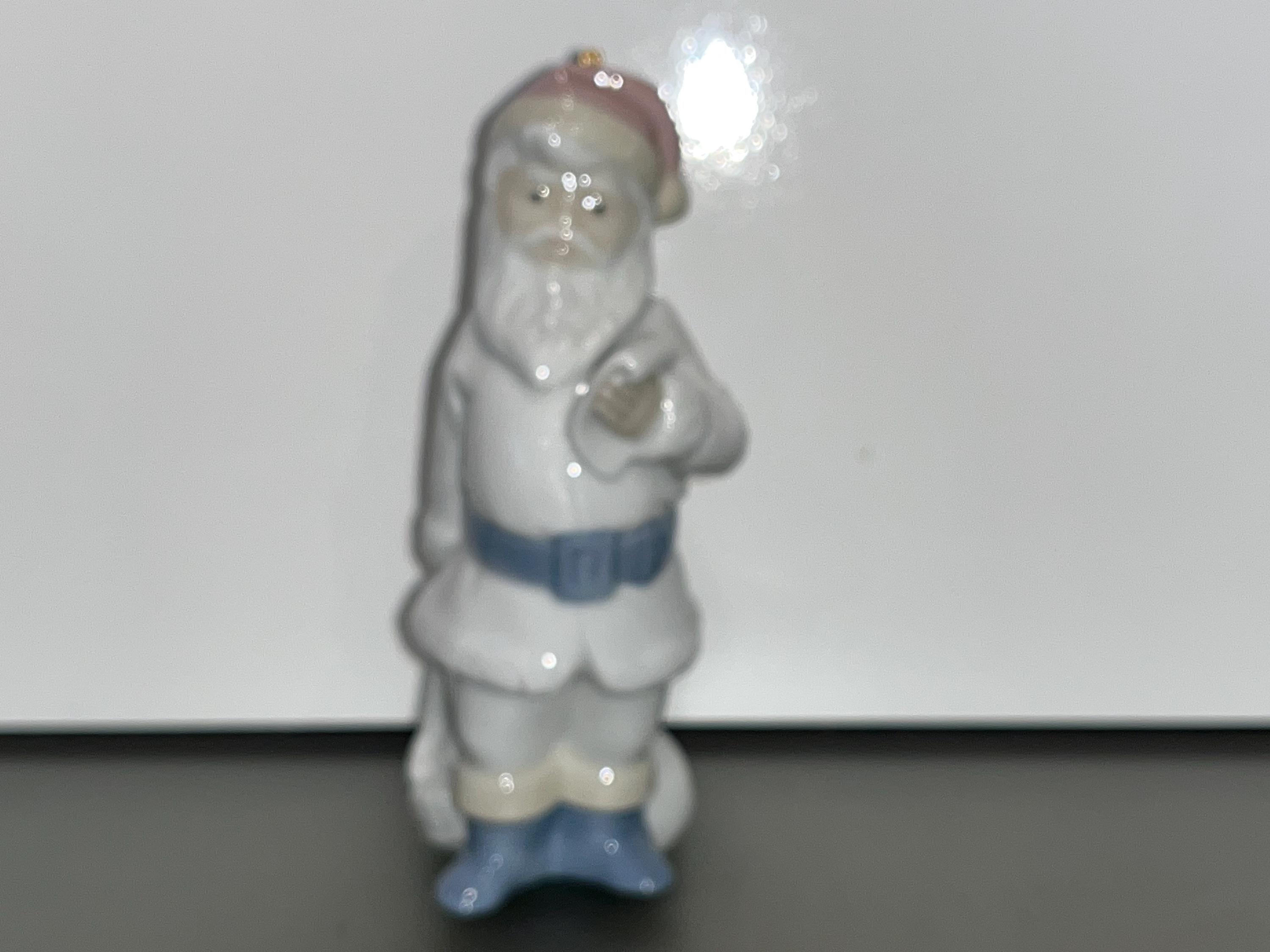 Lladro Santa 5842 Christmas Ornament, Retired Lladro #5842 Santa