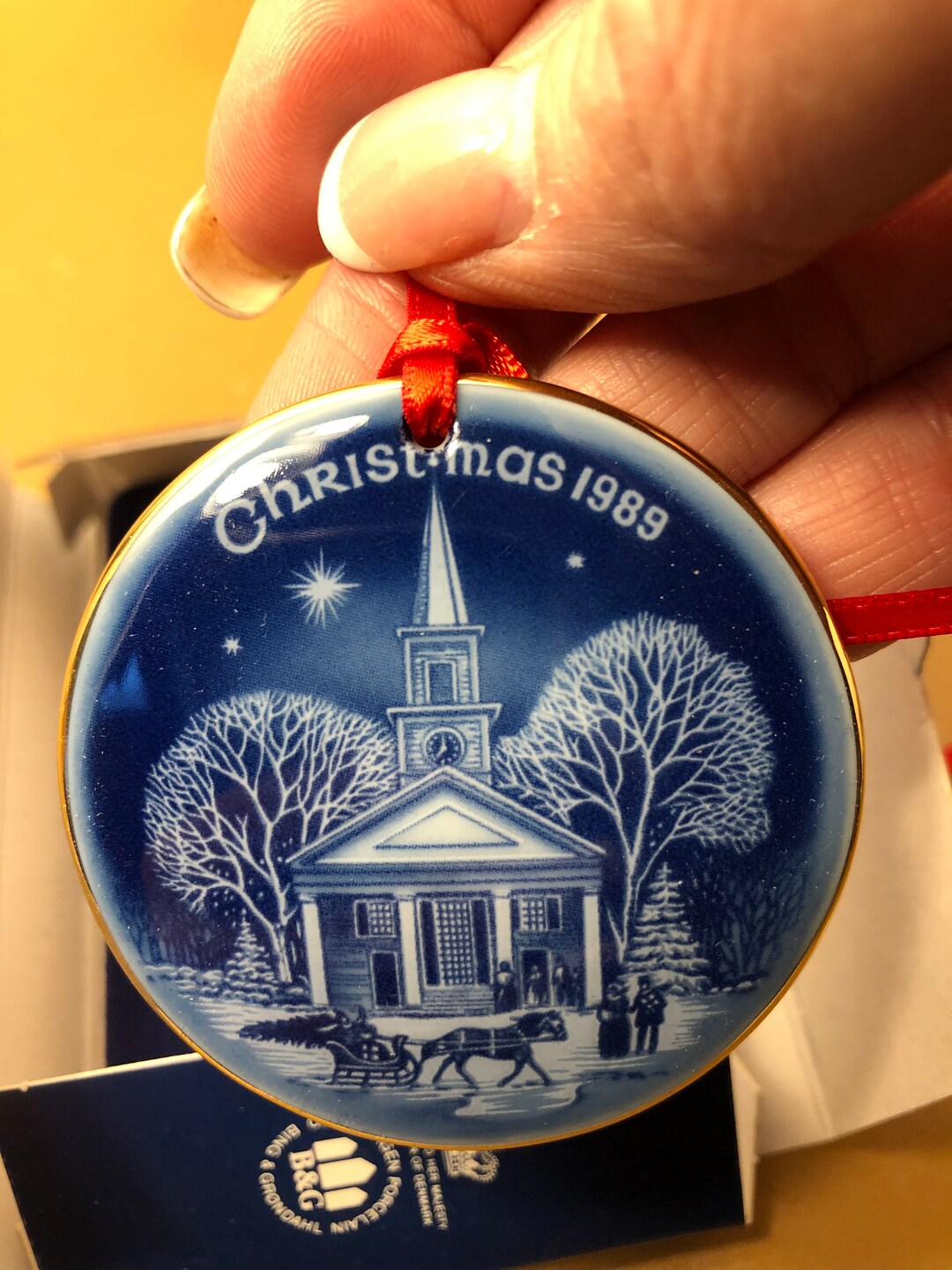 Vintage Royal Copenhagen Christmas in America Ornament New Etsy