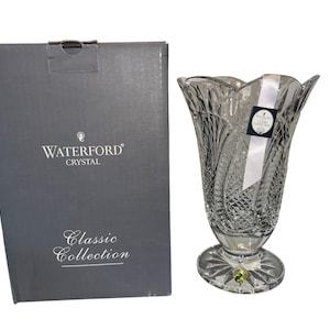 &quot;Waterford Seepferdchen 10 &quot;&quot;Vase, Waterford Crystal Sea Horse &quot;&quot;Classic Collection&quot;&quot; Vase, Seepferdchen 10 &quot;&quot;Classic&quot; Vase, Waterford 108095, Originalbox.&quot;