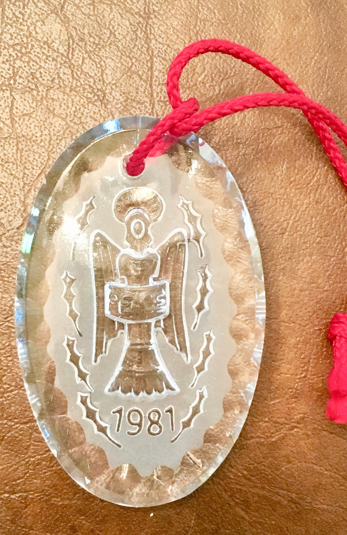 Vintage Waterford Crystal Christmas Angel Ornament 1981 Etsy