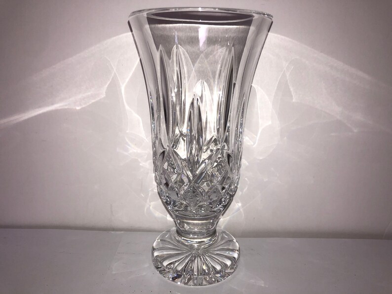 Waterford 7 Footed Lismore Vase Crystal Waterford Etsy