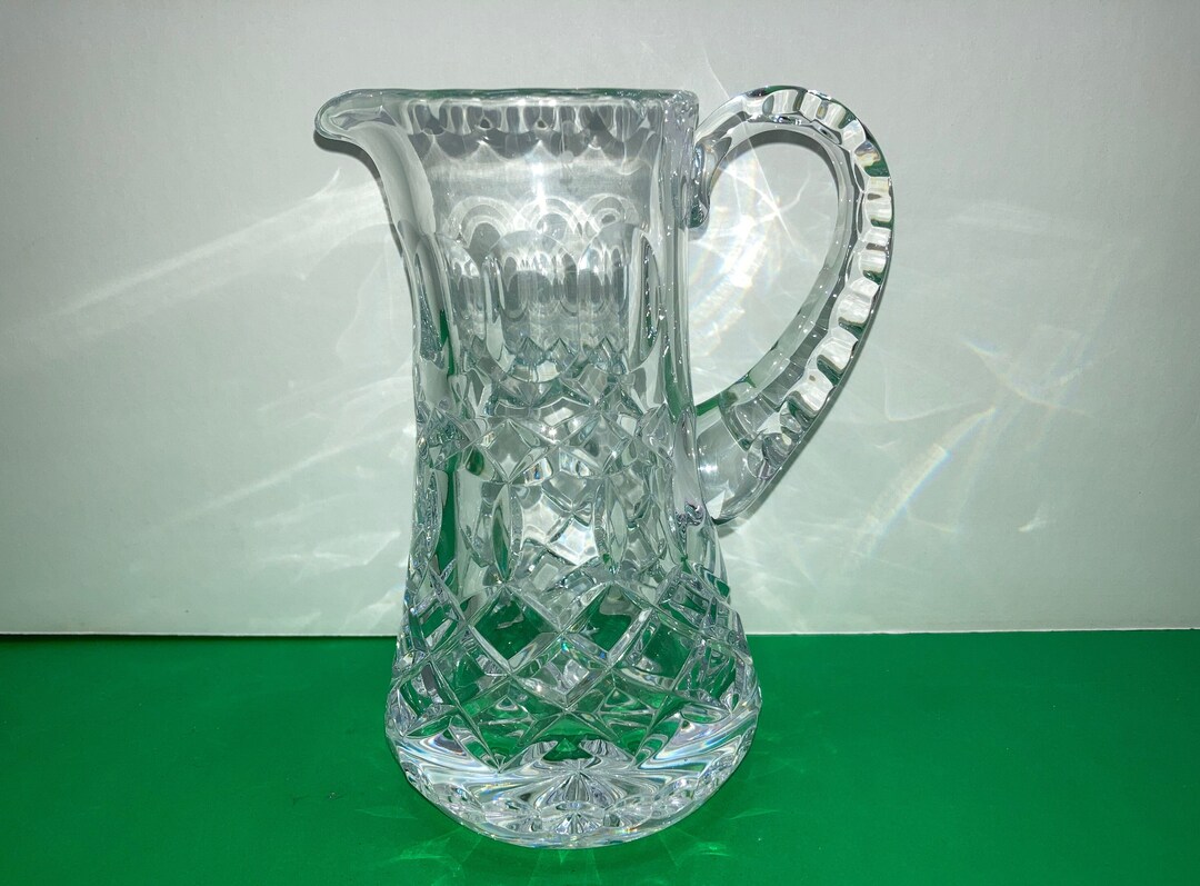 Vintage Crystal Pitcher, 5 Crystal Small Jug Pitcher, Quality Crystal
