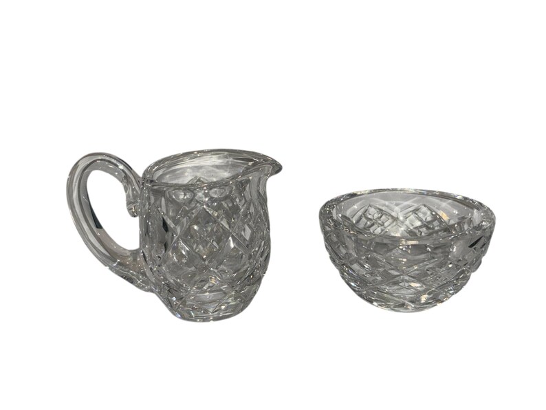Petit sucrier en crème Waterford Giftware, Petit sucrier en crème en cristal de Waterford, Petit pichet à sucre en crème Waterford Giftware, Petit sucrier, menthe image 2