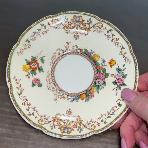 Vintage Royal Doulton The Marmion Tea Cup Saucer, English Bone China Royal Doulton Saucer, The Marmion, Royal Doulton Saucer, Mint