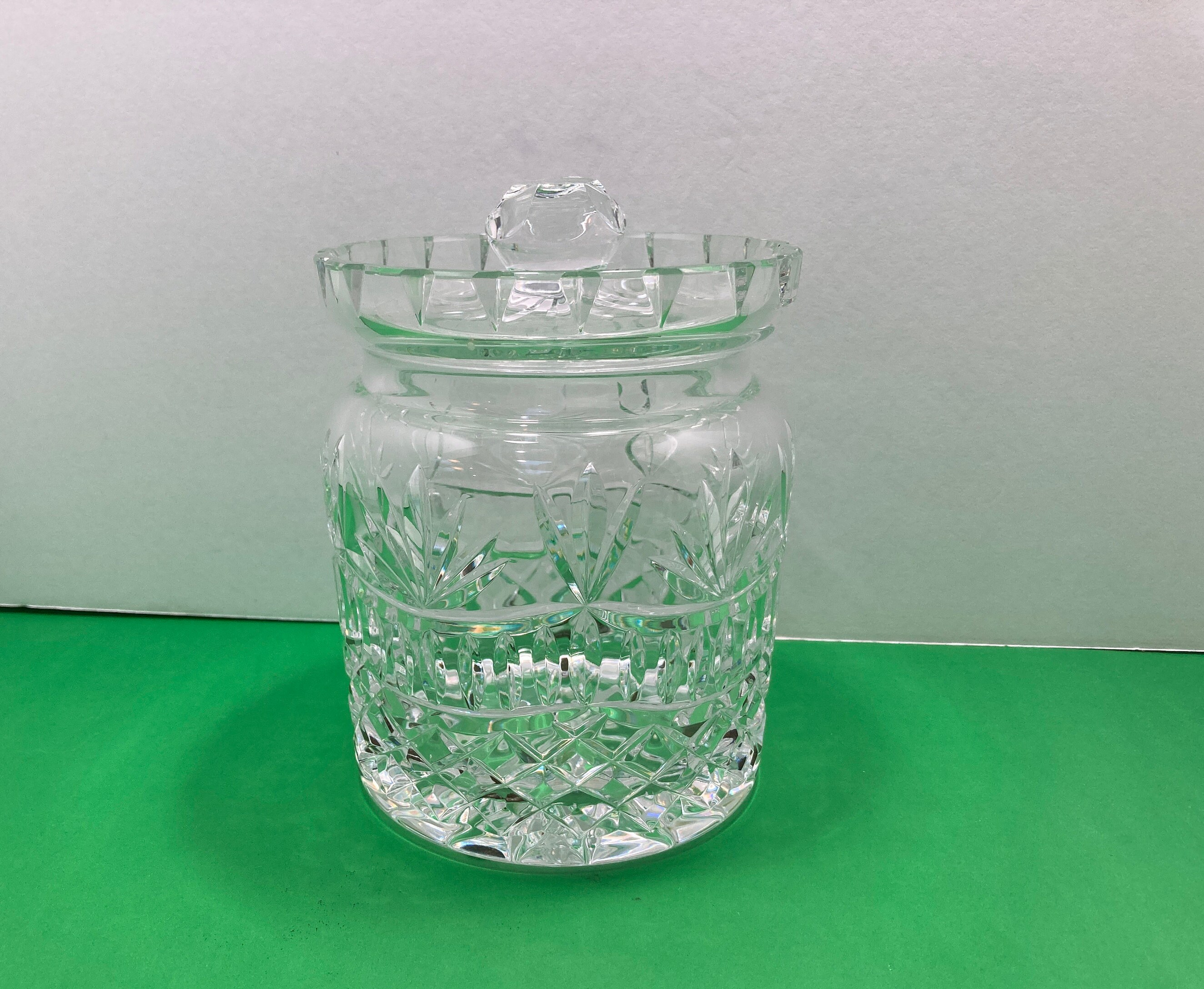 Waterford Lismore Biscuit Jar Crystal Waterford Cookie Jar Etsy