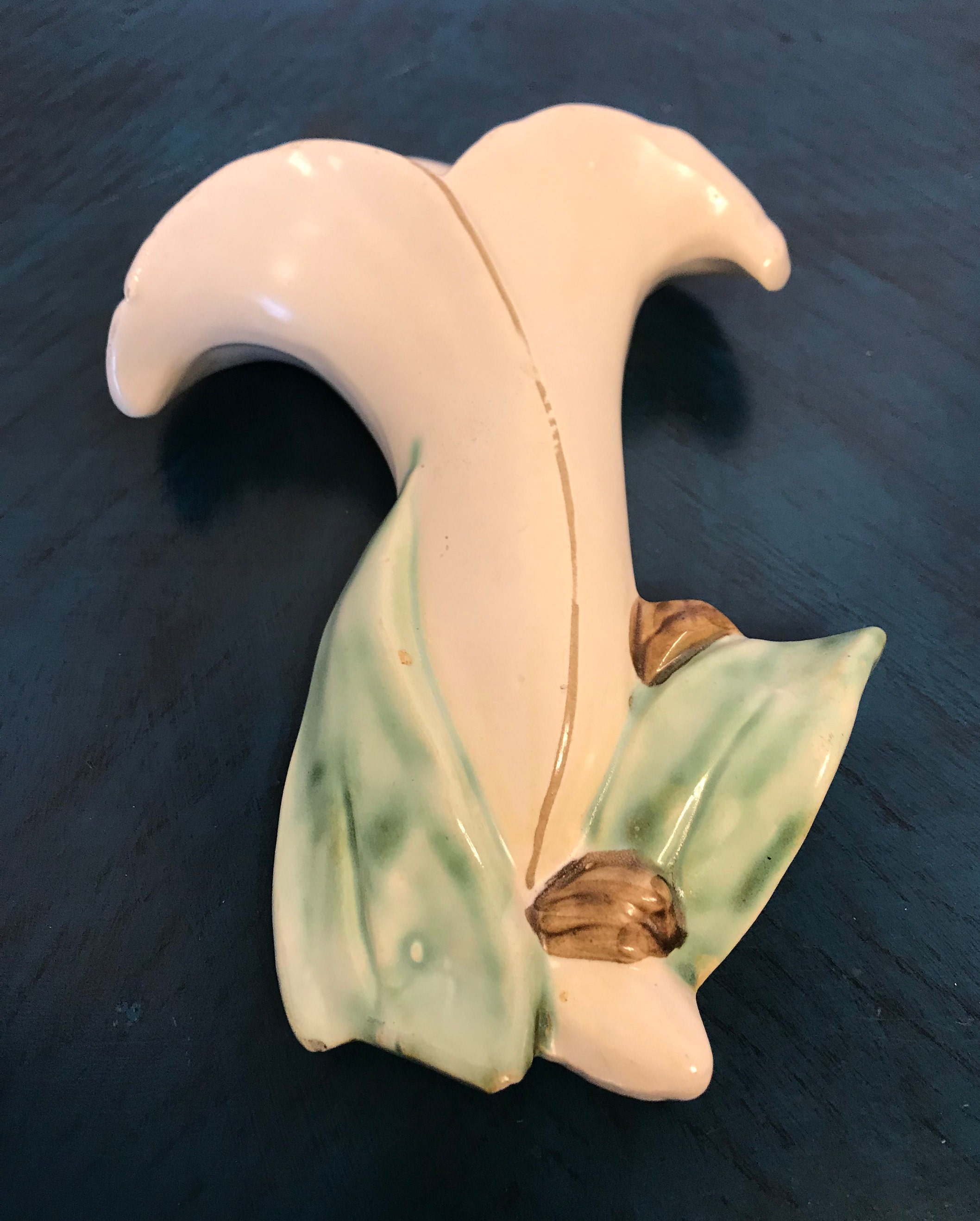 Mccoy Wall Pocket Vase Mccoy Art Pottery Mccoy Lily Bud Fan Etsy