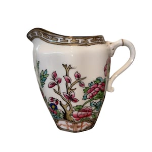 Vintage Coalport Indian Tea Pitcher, Coalport Indian Tree Cream Pitcher, Coalport England Indian Tree 3 1/4&quot; Pitcher, Good