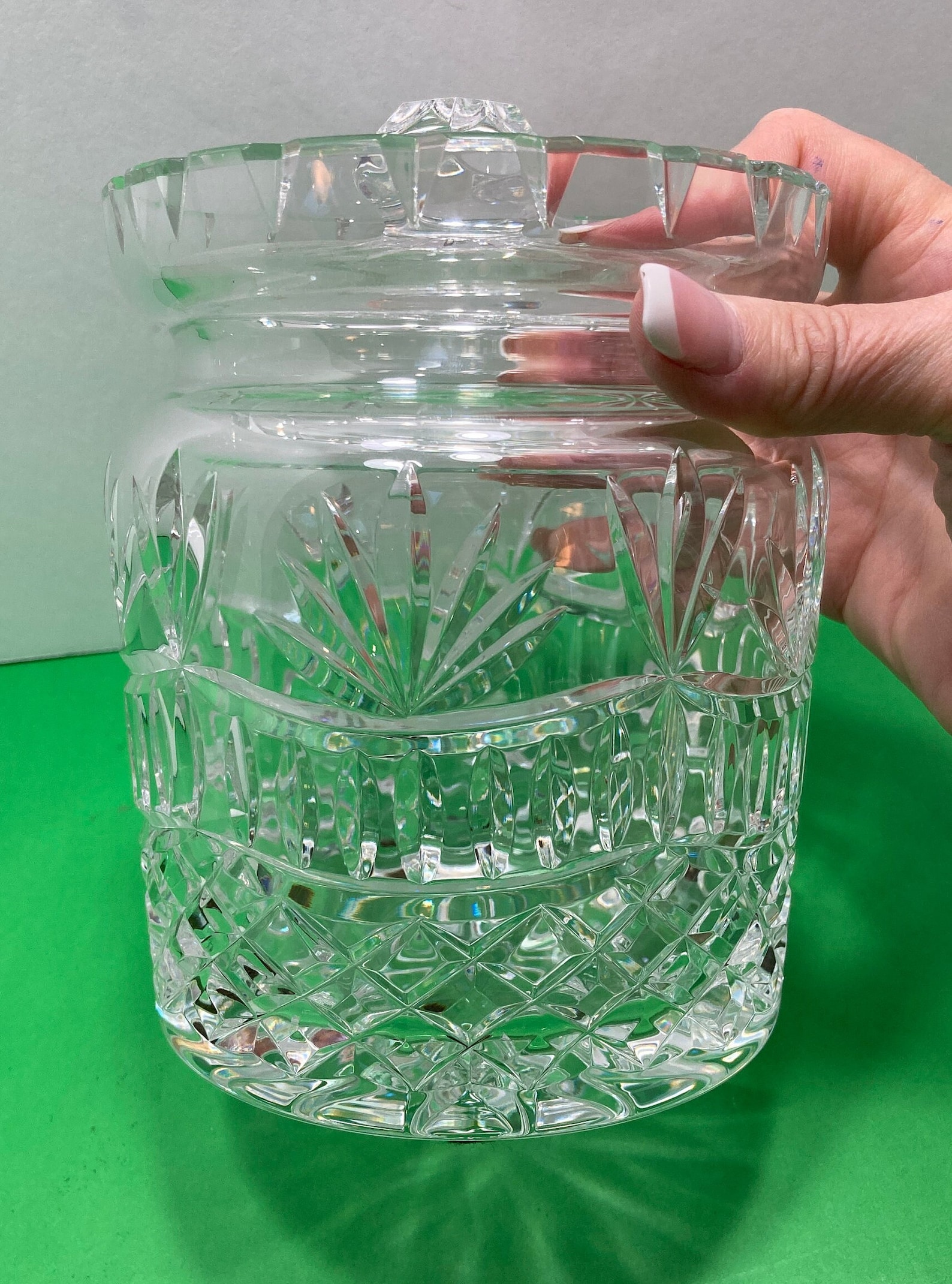 Waterford Lismore Biscuit Jar Crystal Waterford Cookie Jar Etsy