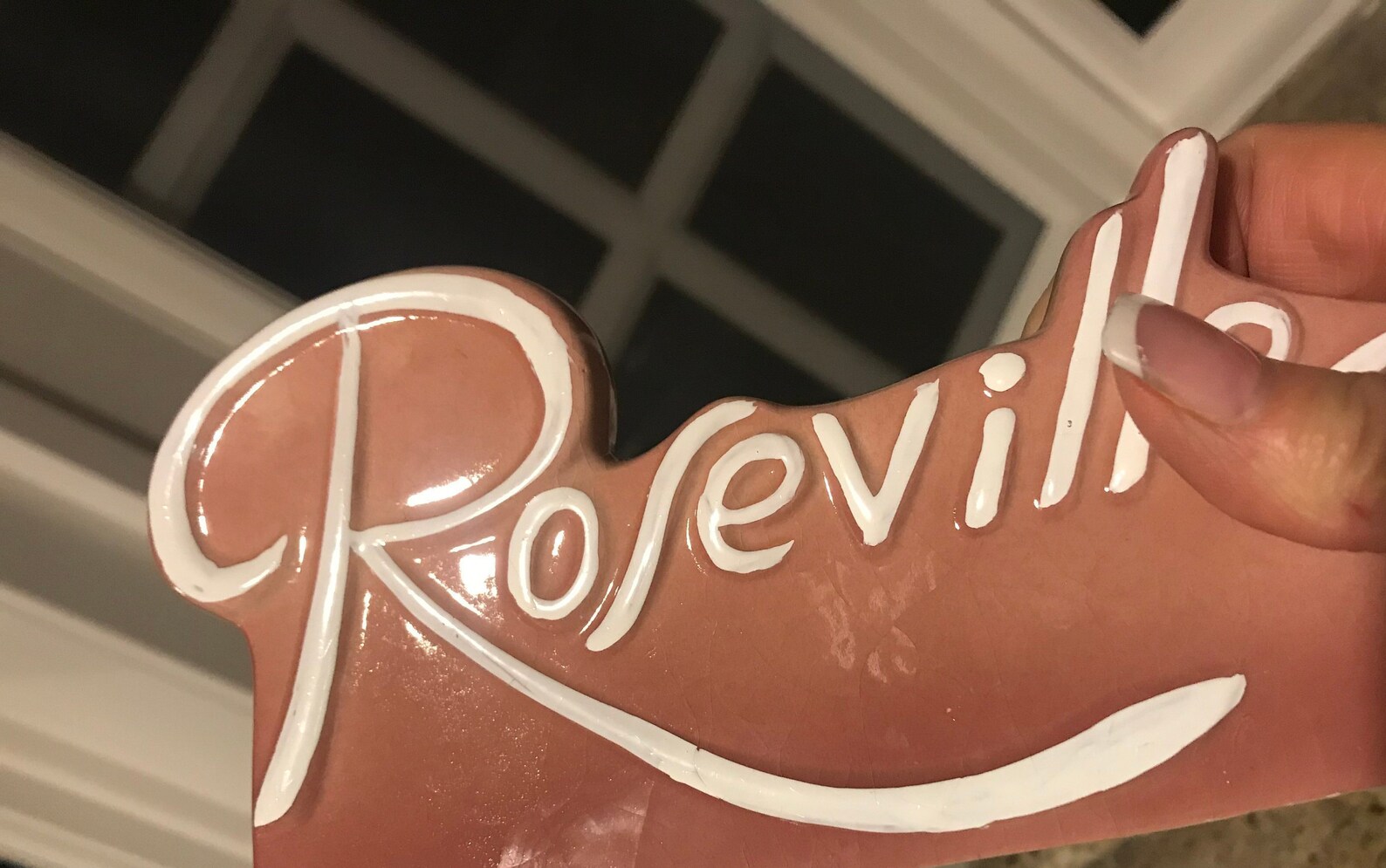 Vintage Roseville Pottery Sign Roseville 1940 Dealer Sign Etsy