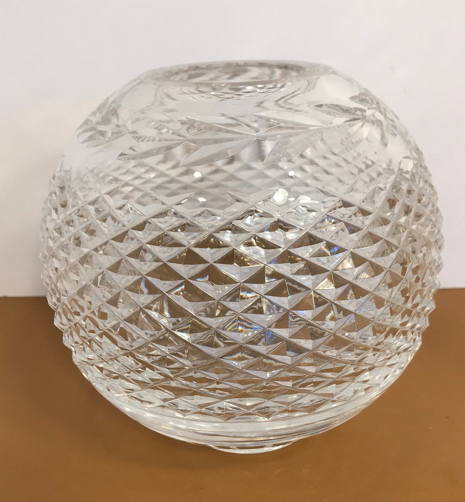 Waterford Glandore Rose Bowl Waterford Crystal Glandore Rose Etsy