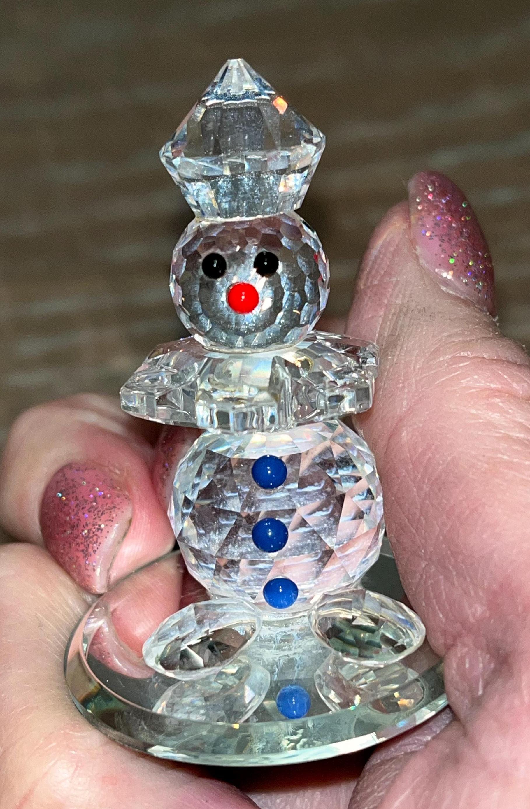 美品】SWAROVSKI 雪だるま クリスタル プレゼントボックス SWAROVSKI