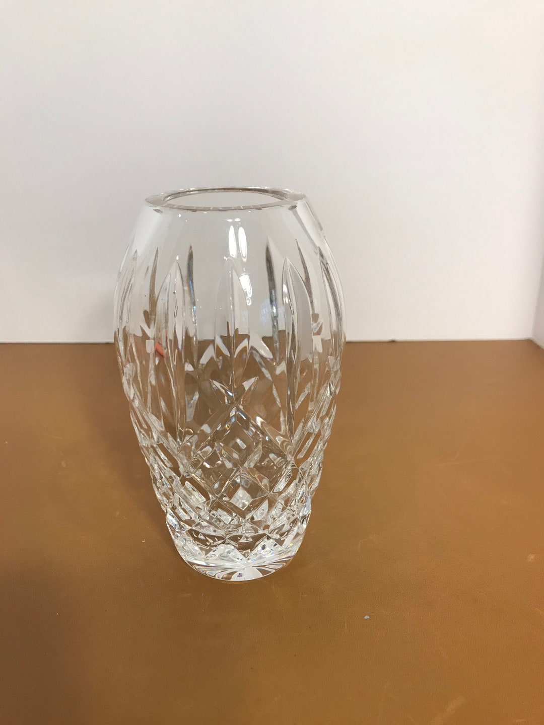 Waterford Araglin 5 1/4 Vase, Cut Crystal Retired Aralgin Waterford 5 1