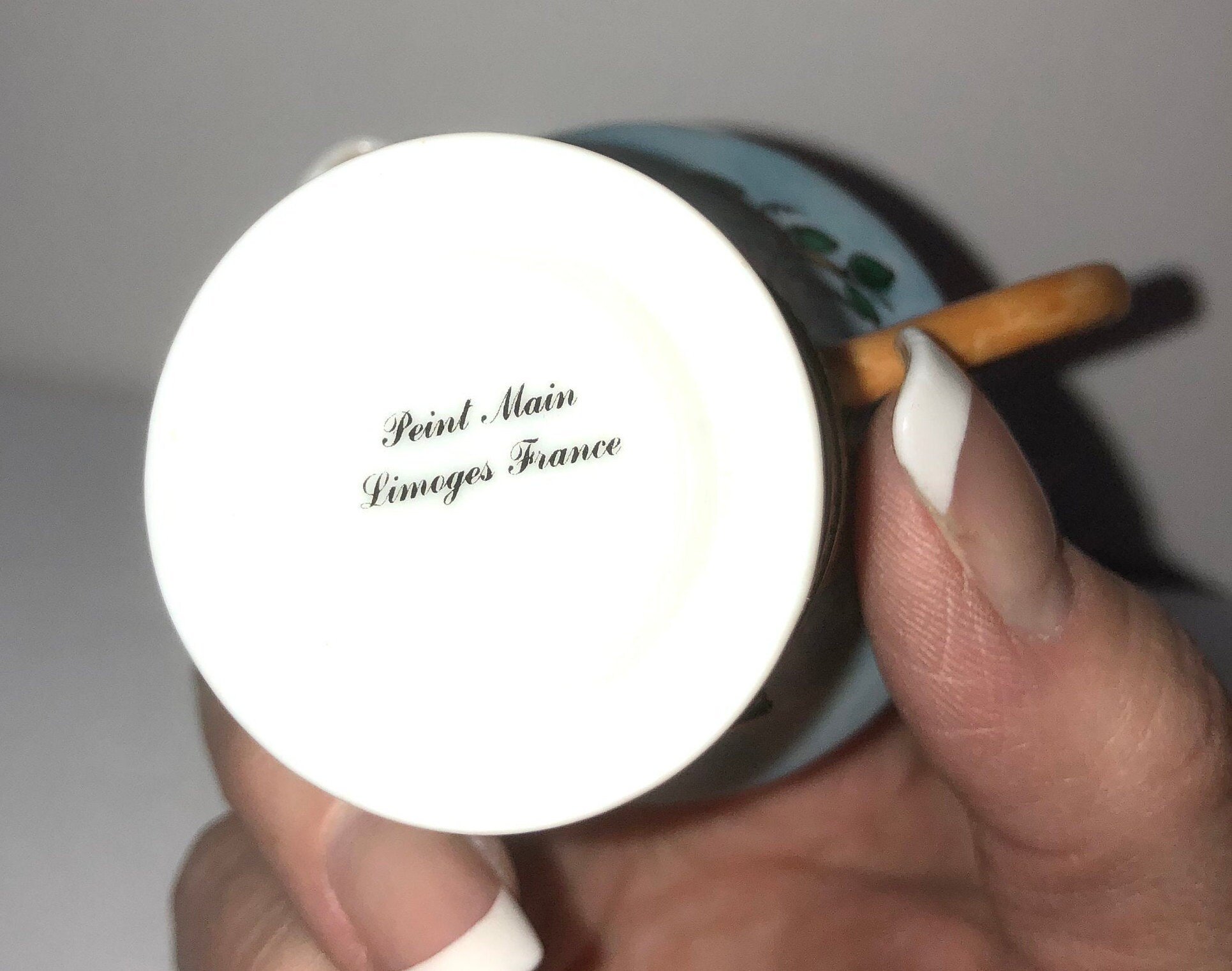 Limoges Champagne Box Peint Main Champagne Bucket Trinket Etsy