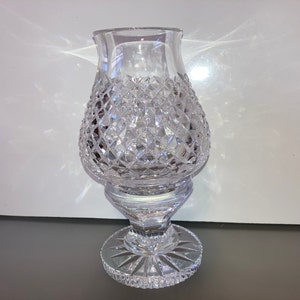 Vintage Waterford Alana Hurricane Votive Candle, Waterford Alana Candle Holder, Waterford Alana 7 1/2&quot; Hurricane Lamp, Mint