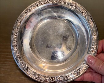 Vintage Reed Barton Classic Rose Bowl, Vintage Reed and Barton 6 1