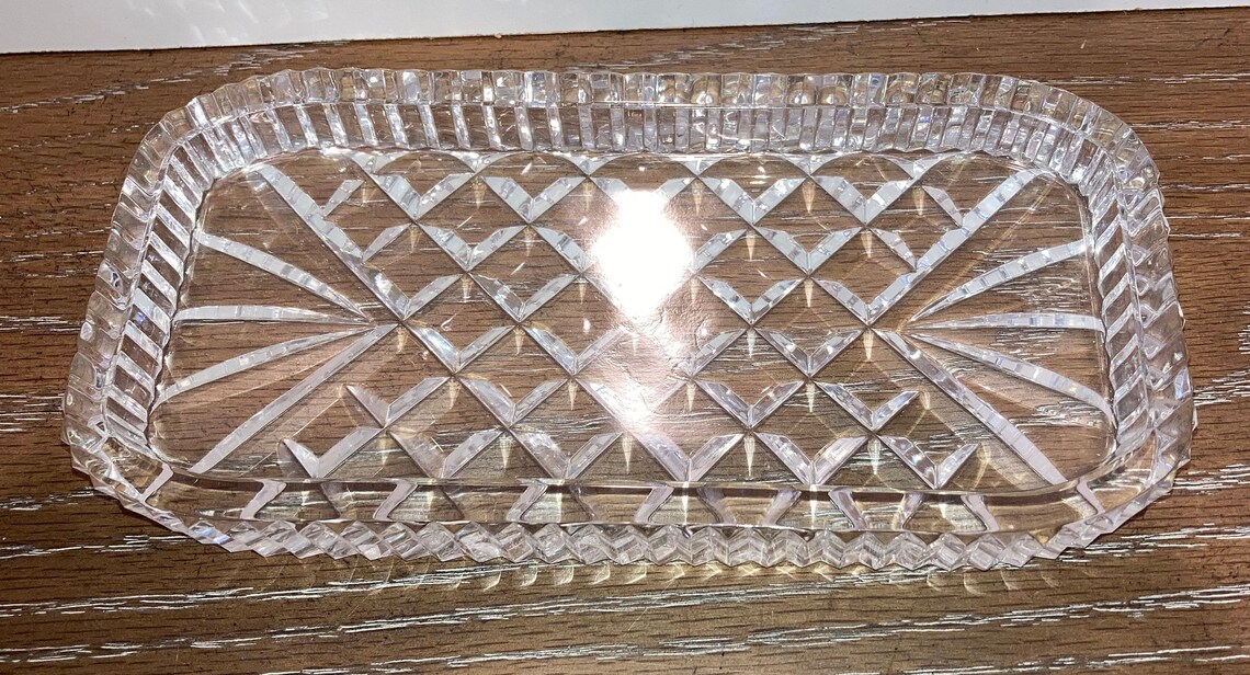 Waterford Lismore Butter Dish Waterford Crystal Butter Tray Etsy