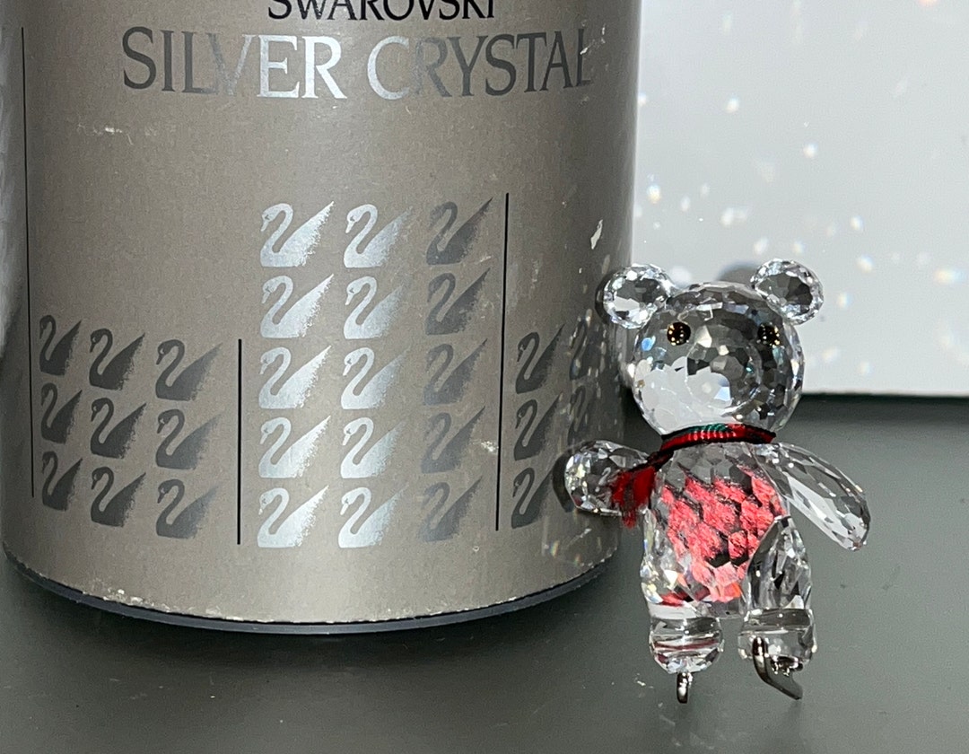 スワロフスキー　クリスベア　スケートベア スワロフスキー置物・アクセサリー専門店 ☆プラネタリウム☆