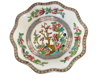 Vintage Coalport Indian Tree 8" Bowl, Coalport Indian Tree Scalloped Serving Bowl, Coalport England Indian Tree Soup Bowl, Indian Tree Mint