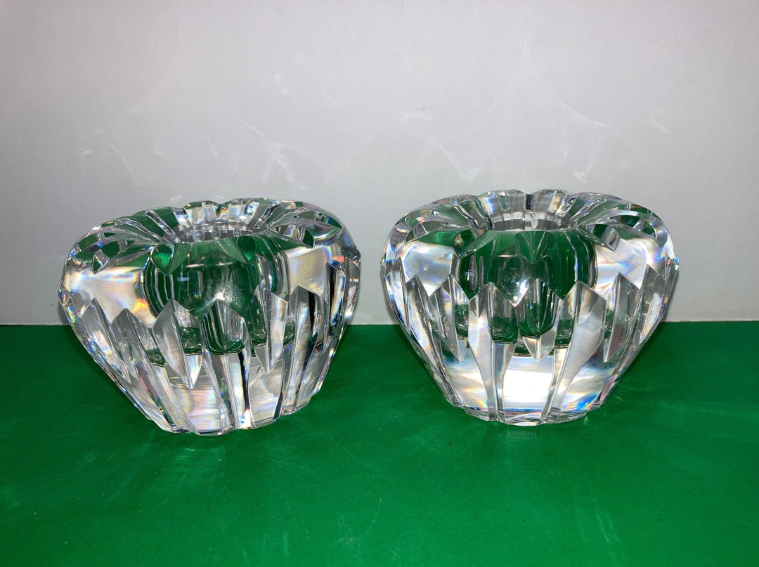 Pair of Waterford Candle Holders Waterford Crystal Carina Etsy