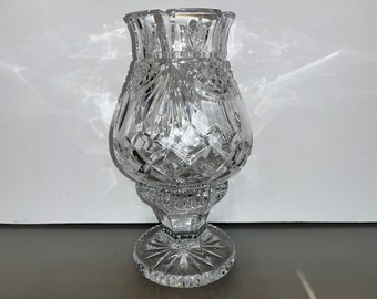 Waterford Society Penrose Hurricane Votive Candle, Waterford 1997 Society Penrose Hurricane, Waterford O'Leary Signed Hurricane Lamp, Mint