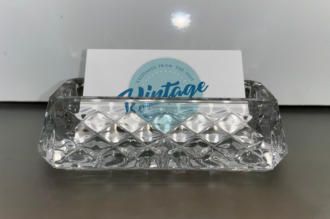 Waterford Crystal Business Card Holder, Waterford Westover Diamond