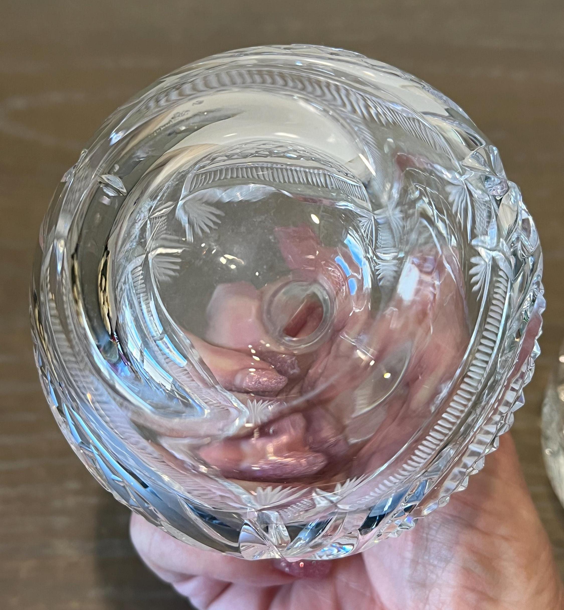 ヴィンテージカットガラス香水瓶、ヴィンテージマスターカットガラス